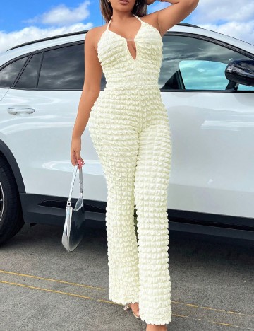 
						Salopeta SHEIN, ecru