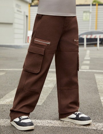 
						Pantaloni Shein Kids, maro