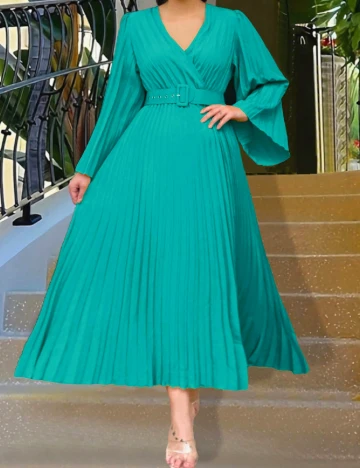 Rochie lunga SHEIN CURVE, turcoaz