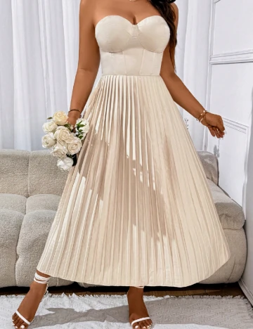 Rochie lunga SHEIN CURVE, bej