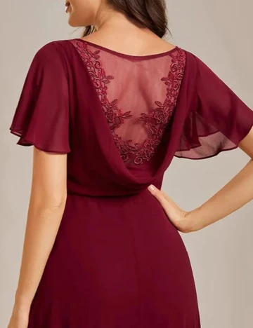 Rochie lunga Ever-Pretty, visiniu