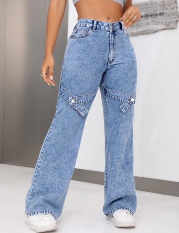 
						Blugi SHEIN, albastru