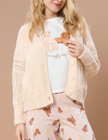 Cardigan Sinsay, crem