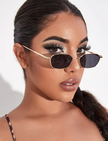 Ochelari de soare SHEIN, negru/auriu