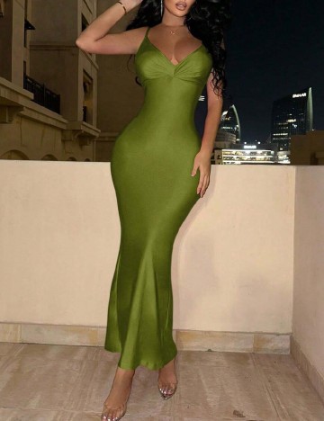 
						Rochie lunga SHEIN, verde