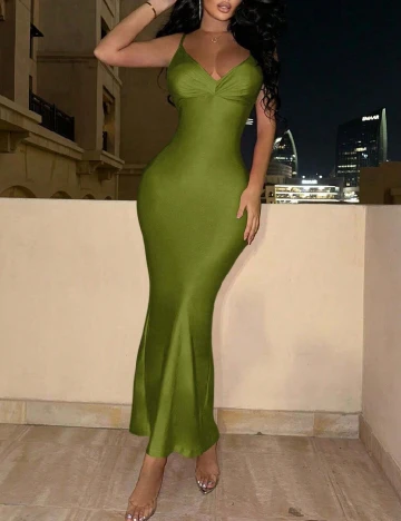 Rochie lunga SHEIN, verde