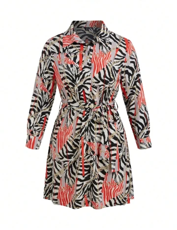 Rochie scurta SHEIN CURVE, mix culori