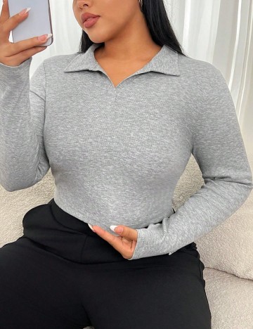 
						Bluza SHEIN CURVE, gri