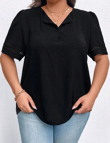 Bluza SHEIN CURVE, negru