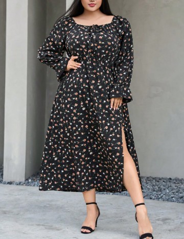 
						Rochie medie Dazy Plus Size, negru