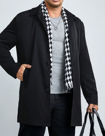 
						Jacheta SHEIN Plus Size Men, negru