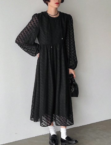 
						Rochie medie Friful, negru