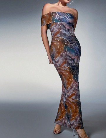 
						Rochie lunga SHEIN, mix culori