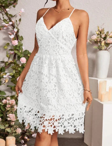 Rochie scurta SHEIN, alb