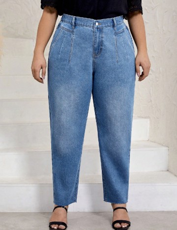 
						Blugi SHEIN CURVE, albastru