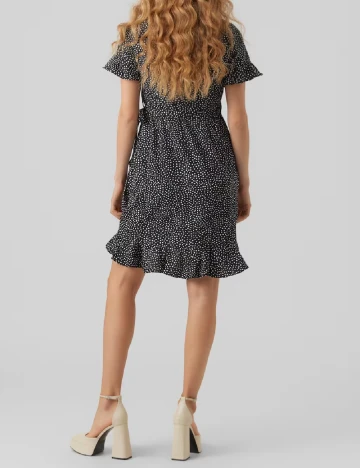 Rochie scurta Vero Moda, alb/negru