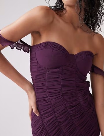 Rochie medie ASOS, mov