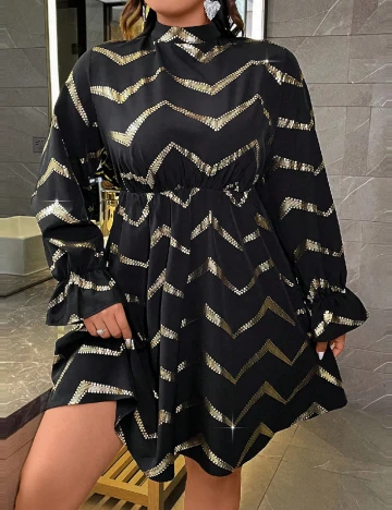 Rochie scurta SHEIN CURVE, negru