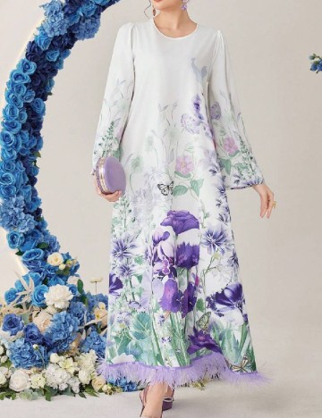 
						Rochie lunga SHEIN, mix culori