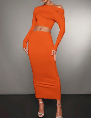 
						Compleu SHEIN, portocaliu