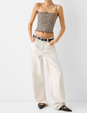 
						Top Bershka, animal print