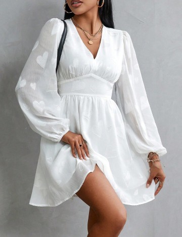 
						Rochie scurta SHEIN, alb