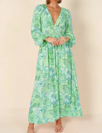 Rochie lunga SHEIN, verde
