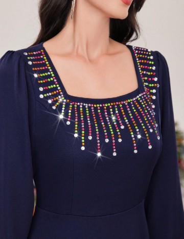 Rochie medie SHEIN, bleumarin