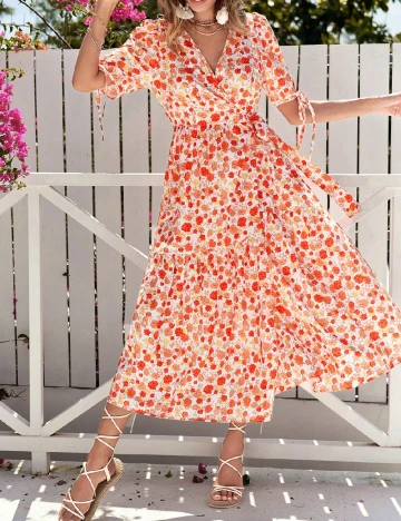 Rochie medie SHEIN, floral print