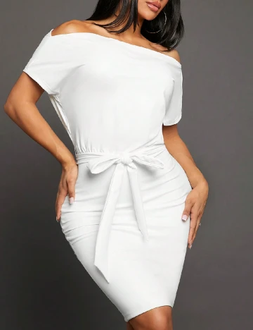 Rochie scurta SHEIN, alb
