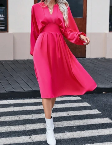 Rochie medie SHEIN, magenta