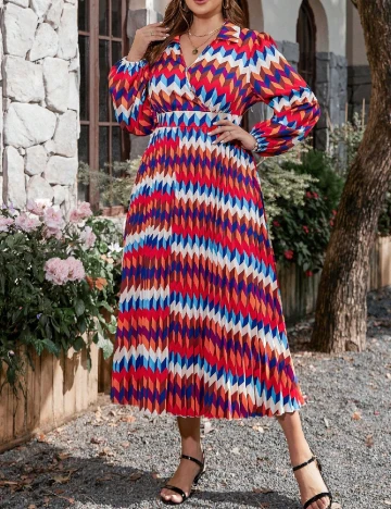 Rochie medie SHEIN CURVE, mix culori