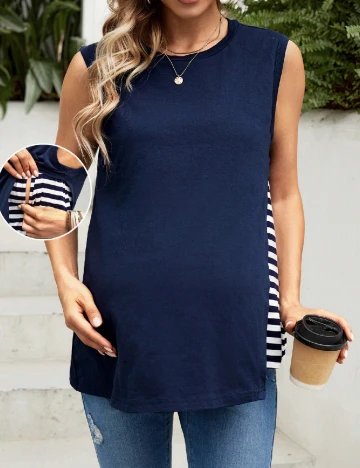 Bluza SHEIN Maternity, bleumarin