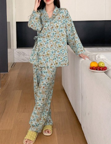 
						Pijama Dazy, floral print