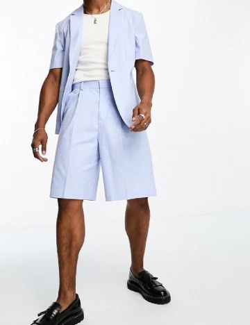 Pantaloni scurti ASOS, albastru