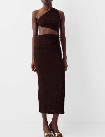 
						Rochie lunga Bershka, maro