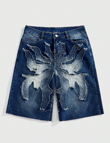 
						Pantaloni scurti Romwe, bleumarin