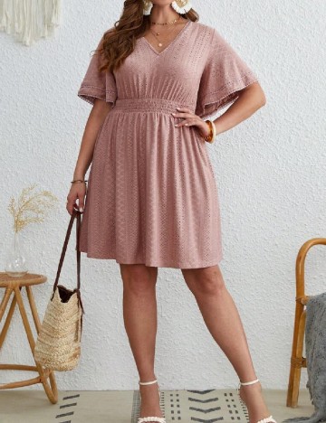 
						Rochie scurta SHEIN CURVE, roz