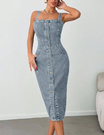 Rochie medie SHEIN, albastru