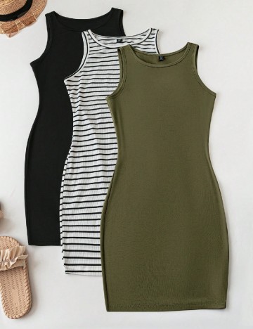 
						Set Rochii 3 bucati SHEIN CURVE, mix culori