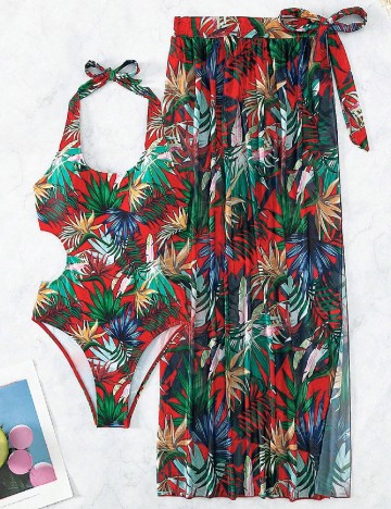 Costum de baie SHEIN, mix culori