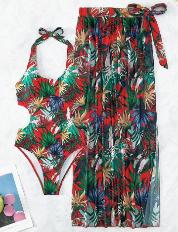 Costum de baie SHEIN, mix culori