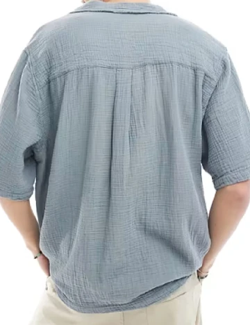 Camasa COLLUSION, turcoaz