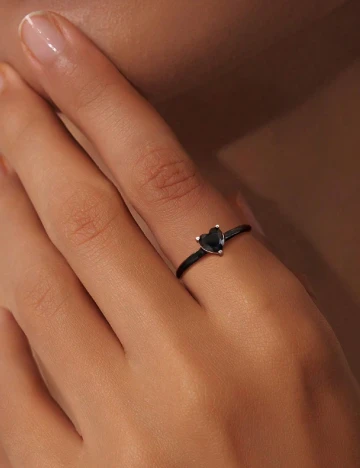 Inel marimea 7 SHEIN, negru