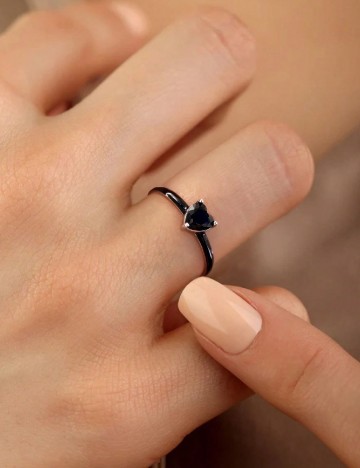 Inel marimea 7 SHEIN, negru