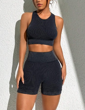 
						Compleu SHEIN, gri inchis