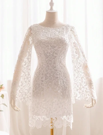 Rochie scurta SHEIN, alb