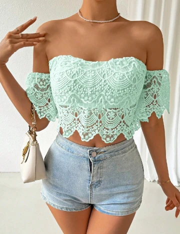 Top SHEIN, verde