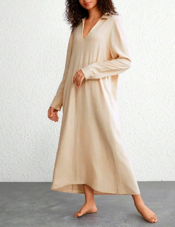 Rochie lunga SHEIN, crem