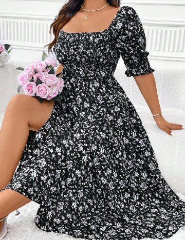 
						Rochie medie SHEIN CURVE, floral print